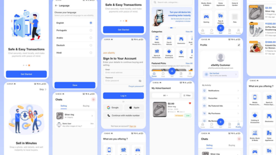 Flutter多品类二手交易市场App源码_闲鱼类分类买卖平台源码