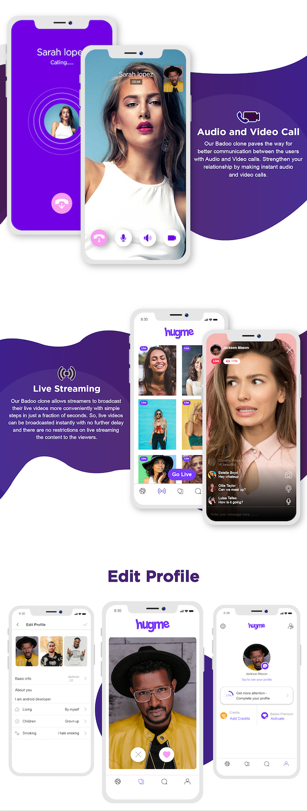带音频视频通话和直播功能的约会交友Android应用APP源码 -6 带音频视频通话和直播功能的约会交友Android应用APP源码 -6