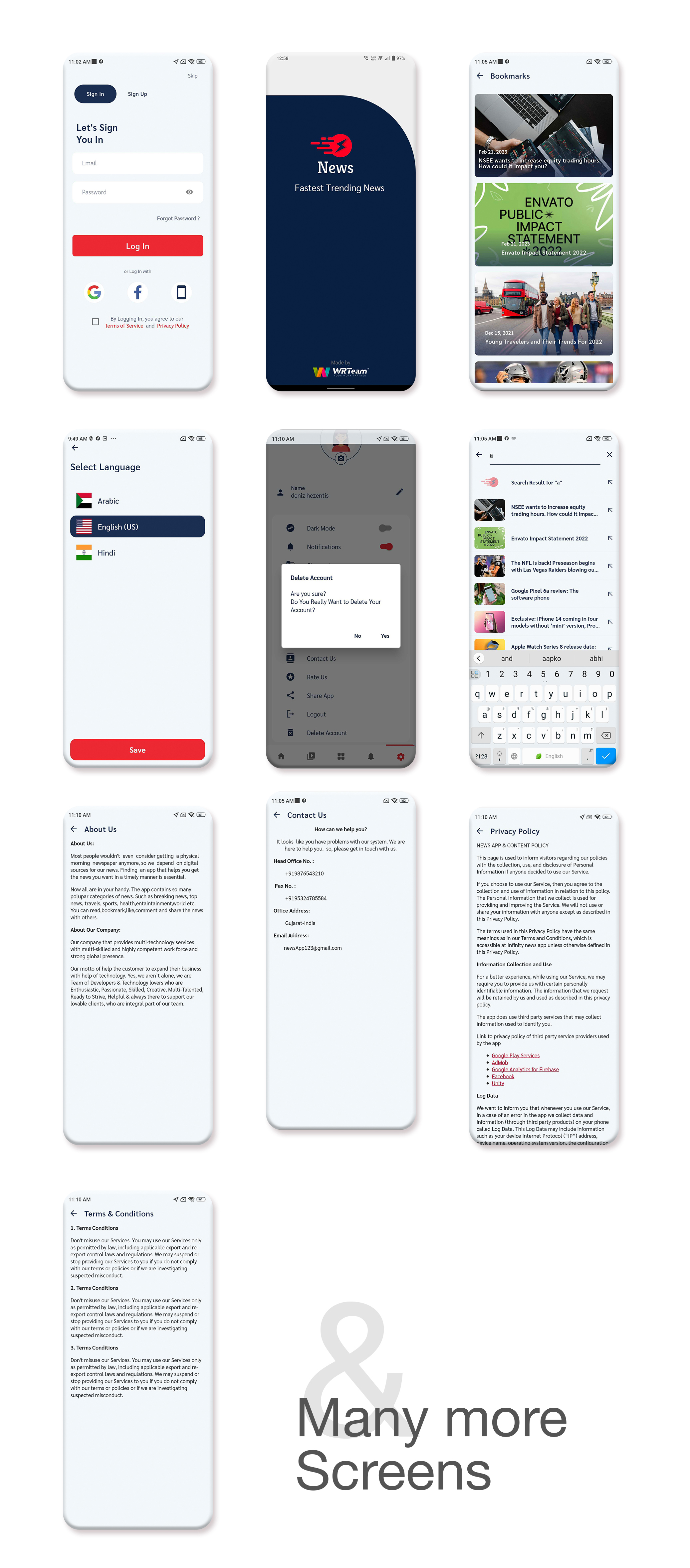 新闻 - 适用于 Android 和 iOS 的带有管理面板的 Flutter 新闻应用 - 25