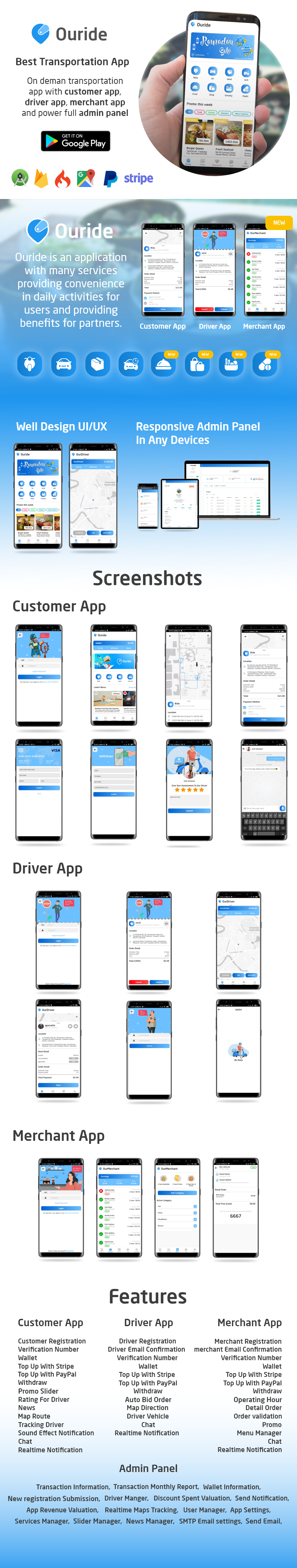 【适合二开】ouride-预订服务按需传送Android手机应用APP源码【客户+骑手+商家+后端】